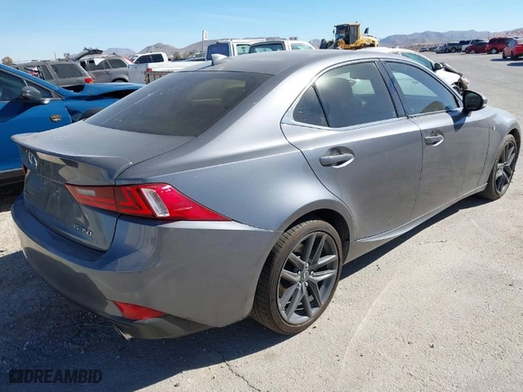 2015 Lexus IS 350 with VIN JTHBE1D21F5019906, listed as a IAAI auction lot 41484147 with 84,249 mi miles. Bid and sale history available at carsss.com. Image 4.