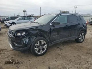 2021 Jeep Compass Limited z VIN 3C4NJDCB4MT514014, wystawiony jako Copart lot #43238265 z przebiegiem 33 287 mil mil oraz Szkoda całkowita • Salvage title. Historia ofert i sprzedaży dostępna na DreamBid. Obrazek 1.