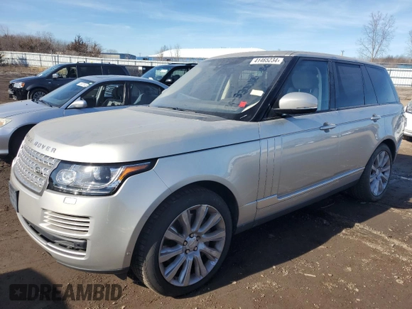 2017 Land Rover Range Rover HSE с VIN SALGS2FV2HA356046, выставлен на аукционе Copart как лот 41465234 с пробегом 31 621 миль миль и Списание • Salvage title. История ставок и продаж доступна на DreamBid. Изображение 1.
