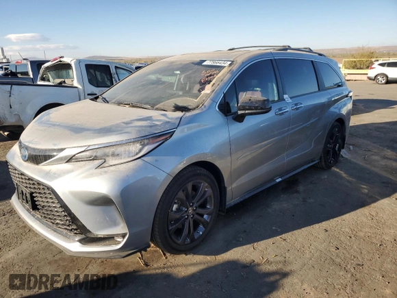 2024 Toyota Sienna XSE with VIN 5TDDRKEC3RS216263, listed as a Copart auction lot 77866434 with 0 mi miles and Salvage Title. Bid and sale history available at carsss.com. Image 1.