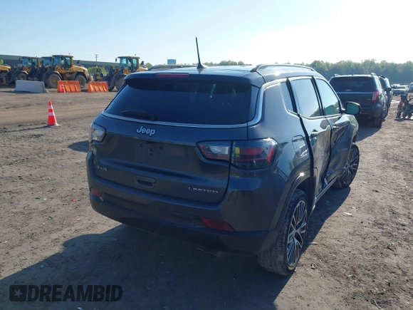 2022 Jeep Compass Limited with VIN 3C4NJDCB1NT153780, listed as a IAAI auction lot 42219869 with 121,000 mi miles and . Bid and sale history available at DreamBid. Image 4.