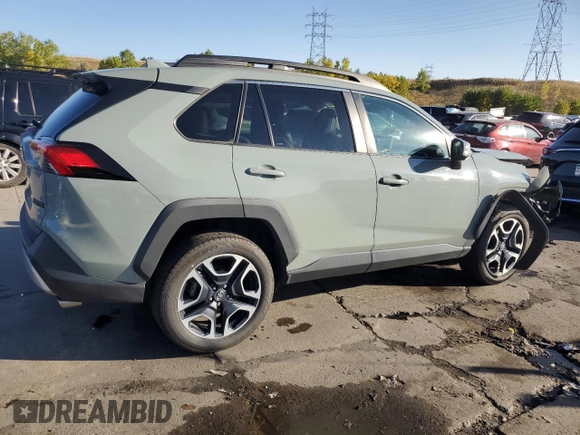 2019 Toyota RAV4 Adventure with VIN 2T3J1RFV3KC008618, listed as a Copart auction lot 74594424 with 41,722 mi miles and Salvage title. Bid and sale history available at DreamBid. Image 3.
