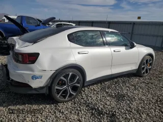 2021 Polestar 2 Launch Edition with VIN LPSED3KA9ML017586, listed as a Copart auction lot 74527864 with 31,568 mi miles and Salvage Title. Bid and sale history available at carsss.com. Image 3.