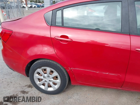 2013 Kia Rio LX with VIN KNADM4A38D6110543, listed as a IAAI auction lot 42068435 with 163,523 mi miles. Bid and sale history available at carsss.com. Image 13.