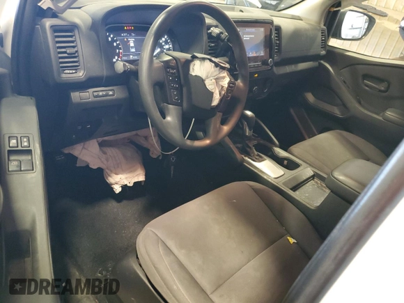 2023 Nissan Frontier S with VIN 1N6ED1CM1PN609767, listed as a Copart auction lot 57501225 with 36,700 mi miles and Salvage title. Bid and sale history available at DreamBid. Image 8.