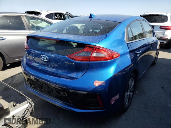 2018 Hyundai Ioniq Limited with VIN KMHC75LD9JU090355, listed as a Copart auction lot 71735373 with Not provided miles and . Bid and sale history available at DreamBid. Image 3.