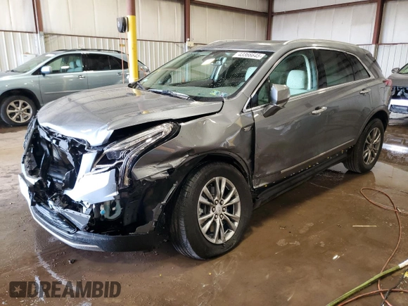 2021 Cadillac XT5 FWD Premium Luxury with VIN 1GYKNCRS9MZ227635, listed as a Copart auction lot 43366645 with 37,338 mi miles and Salvage Title. Bid and sale history available at carsss.com. Image 1.