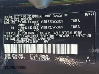2021 Lexus RX 450h с VIN 2T2HGMDA8MC071897, выставлен на аукционе IAAI как лот 42392067 с пробегом 24 815 миль миль и . История ставок и продаж доступна на DreamBid. Изображение 9.
