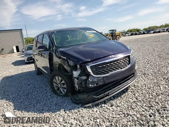 2021 Kia Sedona LX with VIN KNDMB5C17M6667292, listed as a Copart auction lot 48960695 with 162,204 mi miles and Non Repairable. Bid and sale history available at carsss.com. Image 14.