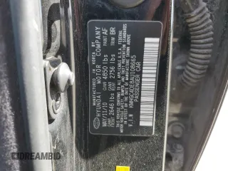 2010 Hyundai Genesis with VIN KMHGC4DE8AU108665, listed as a Copart auction lot 56487034 with 191,000 mi miles and Salvage Title. Bid and sale history available at carsss.com. Image 12.