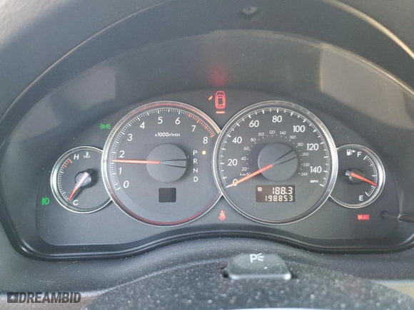 2008 Subaru Outback (Natl) Ltd with VIN 4S4BP62C787366471, listed as a Copart auction lot 80647124 with 198,853 mi miles and Salvage Title. Bid and sale history available at carsss.com. Image 9.
