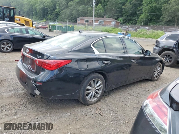2014 Infiniti Q50 Premium z VIN JN1BV7AR4EM684800, wystawiony jako Copart lot #62695695 z przebiegiem 144 732 mil mil oraz Szkoda całkowita • Salvage title. Historia ofert i sprzedaży dostępna na DreamBid. Obrazek 3.