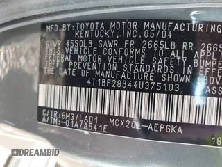 2004 Toyota Avalon XL with VIN 4T1BF28B44U375103, listed as a IAAI auction lot 41903924 with 329,027 mi miles and . Bid and sale history available at carsss.com. Image 9.