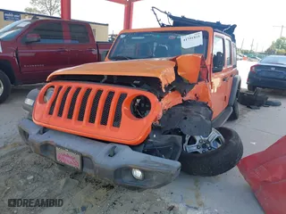 2018 Jeep Wrangler Unlimited Sport with VIN 1C4HJXDN4JW243775, listed as a IAAI auction lot 41791821 with 62,120 mi miles. Bid and sale history available at carsss.com. Image 18.