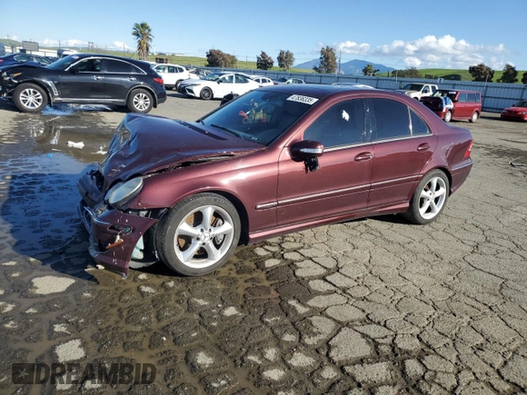 2006 Mercedes-Benz C 230 Sport with VIN WDBRF52H16F781671, listed as a Copart auction lot 50210325 with Not Provided miles and Salvage Title. Bid and sale history available at carsss.com. Image 1.