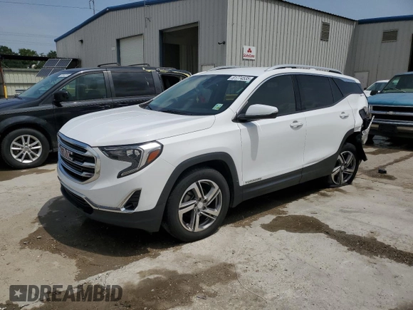2020 GMC Terrain SLT with VIN 3GKALPEV0LL256076, listed as a Copart auction lot 61774535 with 101,747 mi miles and Salvage title. Bid and sale history available at DreamBid. Image 1.