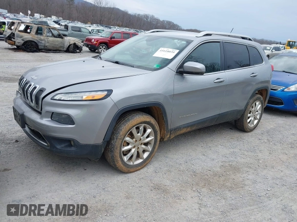 2015 Jeep Cherokee Limited with VIN 1C4PJMDS3FW576332, listed as a IAAI auction lot 41618035 with 203,620 mi miles. Bid and sale history available at carsss.com. Image 2.