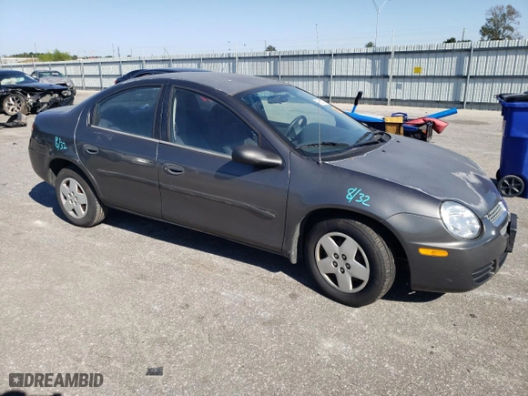 2003 Dodge Neon SE with VIN 1B3ES26C73D214222, listed as a Copart auction lot 75835374 with 181,483 mi miles and Salvage Title. Bid and sale history available at carsss.com. Image 4.