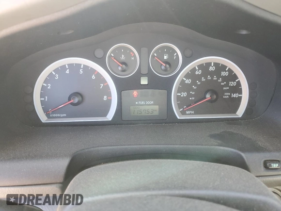 2005 Hyundai Santa Fe GLS with VIN KM8SC73E95U965774, listed as a Copart auction lot 83975804 with 115,753 mi miles and Salvage Title. Bid and sale history available at carsss.com. Image 9.