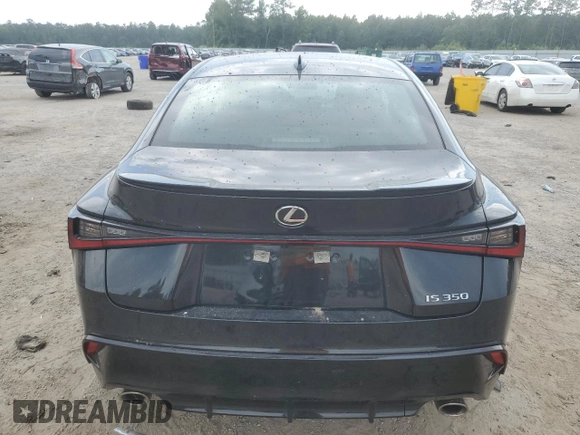 2024 Lexus IS 350 F Sport with VIN JTHGZ1B26R5077771, listed as a Copart auction lot 57396885 with 16,162 mi miles and Salvage title. Bid and sale history available at DreamBid. Image 6.