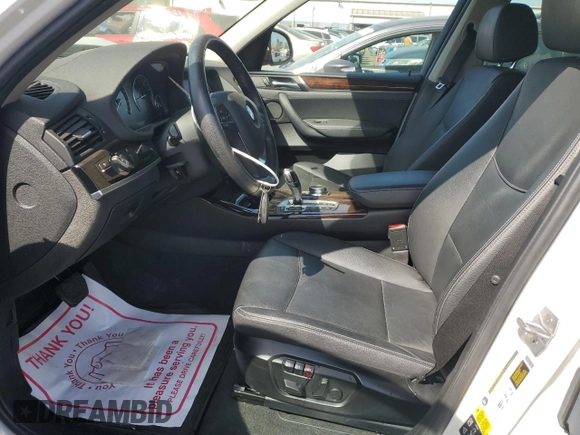2017 BMW X3 xDrive28i with VIN 5UXWX9C33H0W69079, listed as a Copart auction lot 54417295 with 41,385 mi miles and Salvage Title. Bid and sale history available at DreamBid. Image 7.