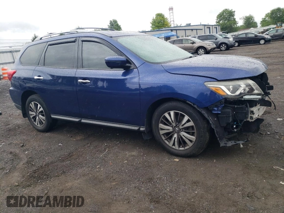 2017 Nissan Pathfinder SL with VIN 5N1DR2MM0HC648797, listed as a Copart auction lot 57584855 with 176,523 mi miles and Salvage title. Bid and sale history available at DreamBid. Image 4.