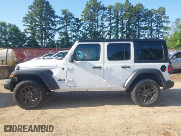 2024 Jeep Wrangler Sport S with VIN 1C4PJXDN2RW276247, listed as a IAAI auction lot 42323514 with 19,162 mi miles and . Bid and sale history available at DreamBid. Image 14.