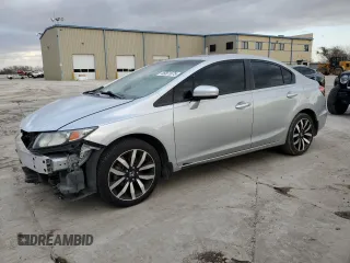 2015 Honda Civic EX-L with VIN 2HGFB2F97FH503178, listed as a Copart auction lot 46661675 with 171,444 mi miles and Salvage Title. Bid and sale history available at carsss.com. Image 1.