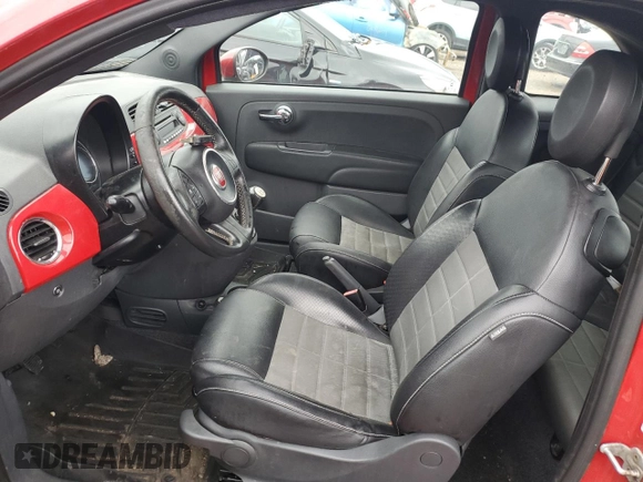 2013 FIAT 500 Turbo with VIN 3C3CFFHH9DT560167, listed as a Copart auction lot 80938124 with 95,333 mi miles and Clean title. Bid and sale history available at DreamBid. Image 7.