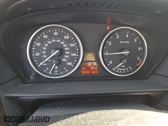 2010 BMW 5 Series 528i with VIN WBANU5C59AC460673, listed as a Copart auction lot 49471175 with 130,726 mi miles and Clean Title. Bid and sale history available at carsss.com. Image 9.