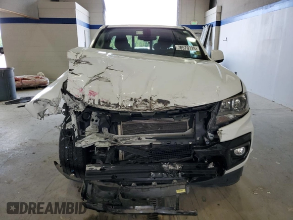 2021 Chevrolet Colorado 2WD LT with VIN 1GCHSCEN1M1110185, listed as a Copart auction lot 70570724 with 0 mi miles and Salvage Title. Bid and sale history available at carsss.com. Image 5.