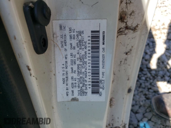 2002 Dodge Stratus z VIN 4B3AG52H52E003983, wystawiony jako Copart lot #54140395 z przebiegiem Nie podano mil oraz Szkoda całkowita • Salvage title. Historia ofert i sprzedaży dostępna na DreamBid. Obrazek 12.