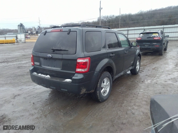 2008 Ford Escape XLT with VIN 1FMCU03148KC05614, listed as a IAAI auction lot 41742231 with 264,599 mi miles. Bid and sale history available at carsss.com. Image 4.