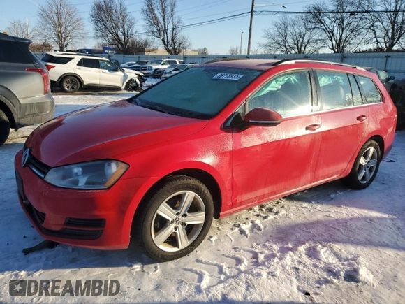 2015 Volkswagen Golf SportWagen TDI SEL with VIN 3VWCA7AU2FM511331, listed as a Copart auction lot 88718935 with 0 mi miles and Salvage Title. Bid and sale history available at carsss.com. Image 1.