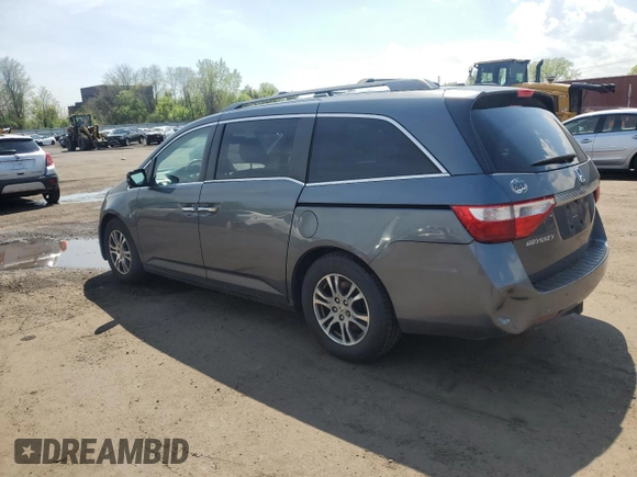 2013 Honda Odyssey EX-L with VIN 5FNRL5H62DB050667, listed as a Copart auction lot 55696425 with 209,435 mi miles and Clean Title. Bid and sale history available at carsss.com. Image 2.