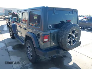 2020 Jeep Wrangler Unlimited Sport S with VIN 1C4HJXDN9LW223055, listed as a IAAI auction lot 41975355 with 61,349 mi miles and . Bid and sale history available at DreamBid. Image 3.