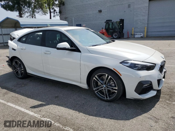 2021 BMW 2 Series 228i with VIN WBA53AK04M7H70280, listed as a Copart auction lot 56174755 with 23,626 mi miles and Salvage title. Bid and sale history available at DreamBid. Image 4.