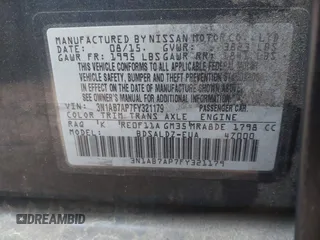 2015 Nissan Sentra SR with VIN 3N1AB7AP7FY321179, listed as a IAAI auction lot 41935752 with 157,994 mi miles and . Bid and sale history available at DreamBid. Image 9.