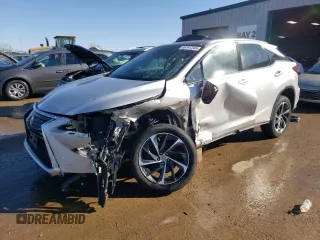 2016 Lexus RX 350 F Sport with VIN 2T2BZMCA5GC034411, listed as a Copart auction lot 46741345 with 118,063 mi miles and Salvage Title. Bid and sale history available at carsss.com. Image 1.