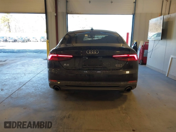 2018 Audi A5 Sportback Premium Plus with VIN WAUENCF52JA133055, listed as a IAAI auction lot 41644106 with 71,558 mi miles. Bid and sale history available at carsss.com. Image 16.