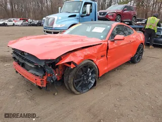 2016 Ford Mustang GT with VIN 1FA6P8CF0G5263872, listed as a IAAI auction lot 41675339 with 55,327 mi miles. Bid and sale history available at carsss.com. Image 2.