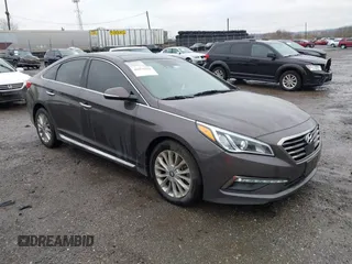 2015 Hyundai Sonata Limited with VIN 5NPE34AF1FH090326, listed as a IAAI auction lot 41975521 with 127,186 mi miles and . Bid and sale history available at carsss.com. Image 1.