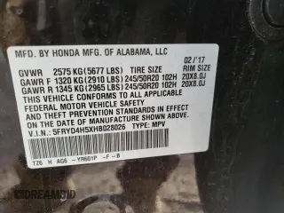 2017 Acura MDX w/Technology Pkg with VIN 5FRYD4H5XHB028026, listed as a Copart auction lot 36261373 with 146,341 mi miles. Bid and sale history available at carsss.com. Image 14.