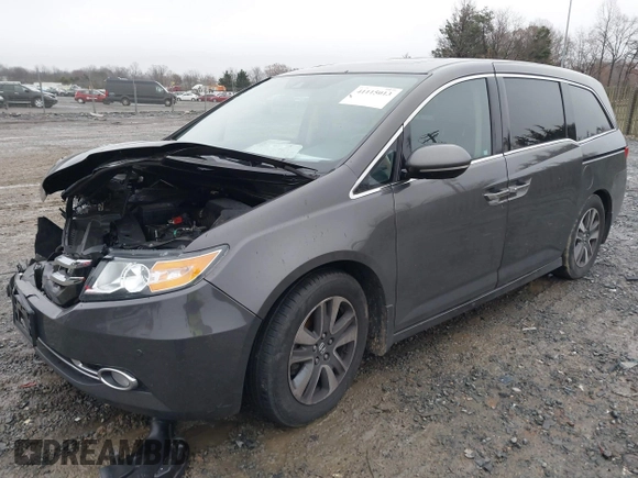 2015 Honda Odyssey Touring Elite with VIN 5FNRL5H92FB089627, listed as a IAAI auction lot 41115013 with Not Provided miles and . Bid and sale history available at DreamBid. Image 17.