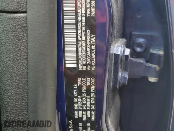 2017 Jeep Renegade Sport z VIN ZACCJAABXHPE66802, wystawiony jako Copart lot #60054025 z przebiegiem 70 039 mil mil oraz Szkoda całkowita • Salvage title. Historia ofert i sprzedaży dostępna na DreamBid. Obrazek 13.