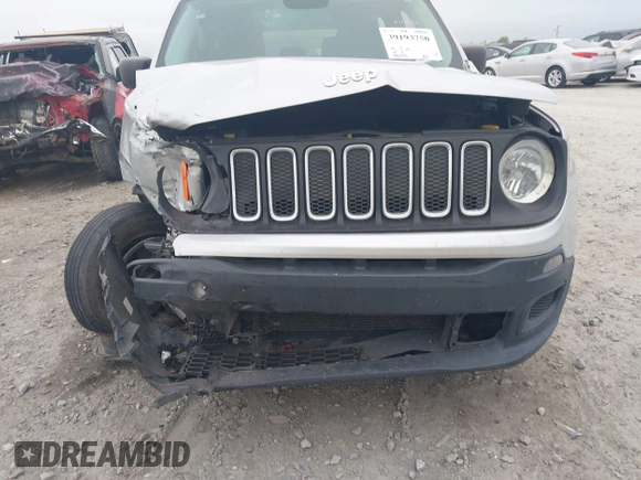 2015 Jeep Renegade Sport with VIN ZACCJBAT4FPB29201, listed as a IAAI auction lot 39193750 with 116,799 mi miles and . Bid and sale history available at DreamBid. Image 17.