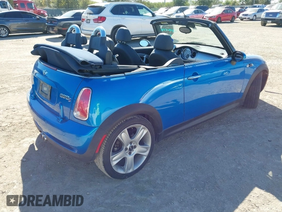 2007 MINI Convertible S with VIN WMWRH33547TL94374, listed as a IAAI auction lot 40910780 with 45,162 mi miles and . Bid and sale history available at DreamBid. Image 4.