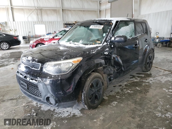 2014 Kia Soul with VIN KNDJN2A20E7001357, listed as a Copart auction lot 47686465 with 121,085 mi miles and Clean Title. Bid and sale history available at carsss.com. Image 1.