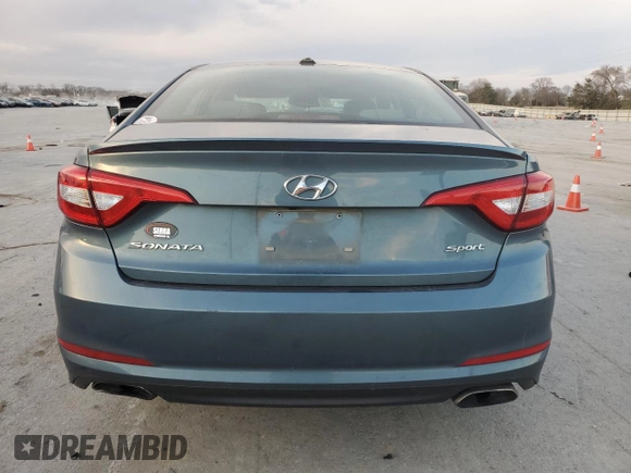 2016 Hyundai Sonata Sport with VIN 5NPE34AF5GH426562, listed as a Copart auction lot 46940005 with 117,519 mi miles and Clean Title. Bid and sale history available at DreamBid. Image 6.