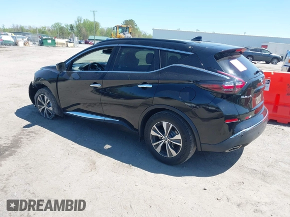 2020 Nissan Murano SV with VIN 5N1AZ2BS0LN103202, listed as a IAAI auction lot 41992288 with 73,396 mi miles and . Bid and sale history available at DreamBid. Image 3.